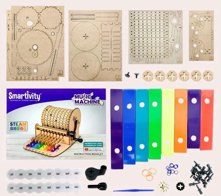 Smartivity "Музыкальная шарманка" деревянный конструктор