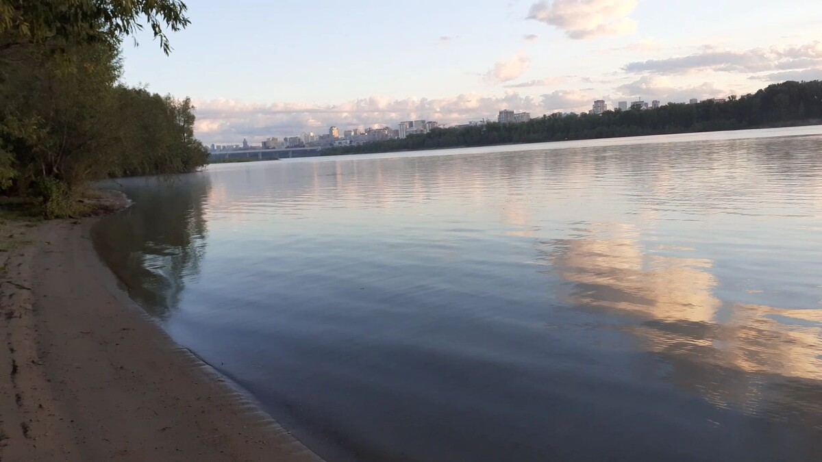 река Обь. Новосибирск.