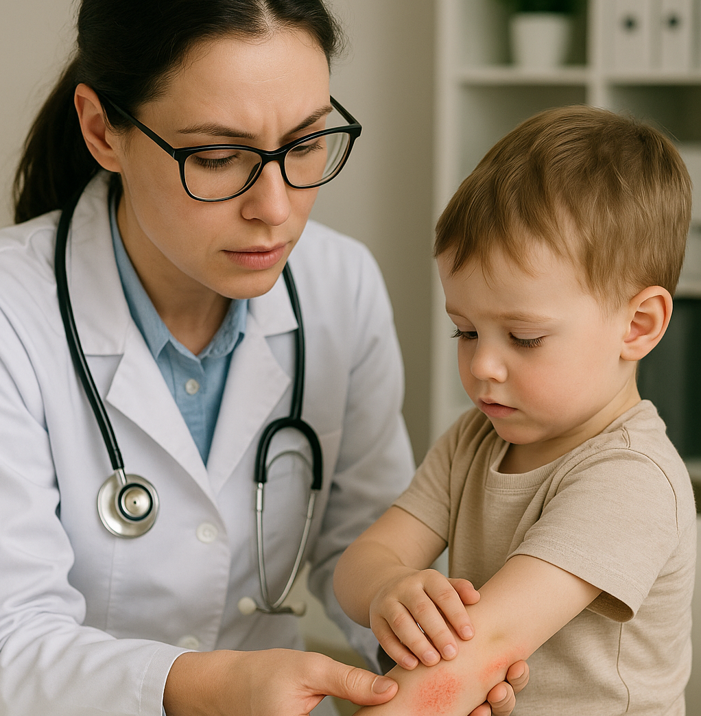 С наступлением осени нежная кожа малыша часто реагирует на перемены погоды: появляется сухость, краснота и шелушение.