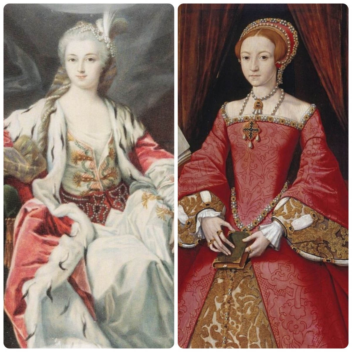Елизавета Петровна и Елизавета Тюдор. 