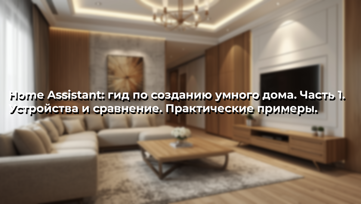 Home Assistant: гид по созданию умного дома. Часть 1. Устройства и сравнение. Практические примеры.