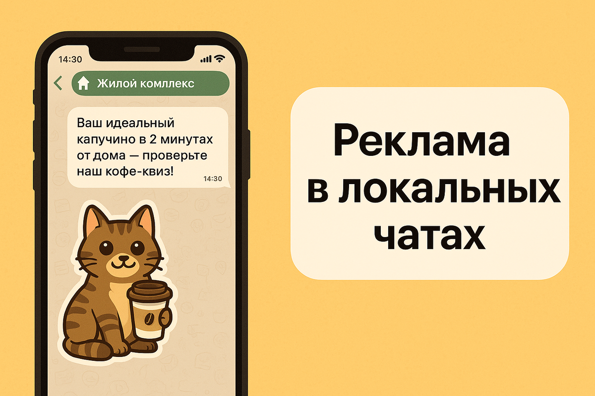 Шаг 1. Реклама в локальных чатах