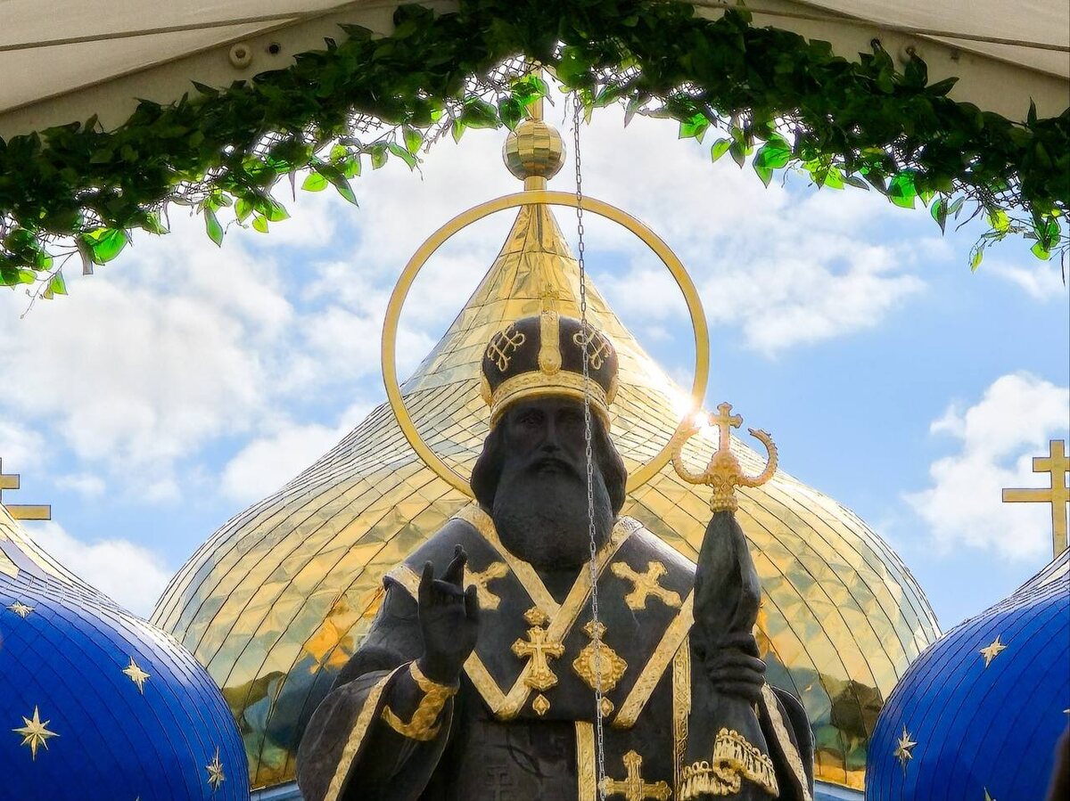 День памяти святителя Тихона Задонского. Фото из канала монастыря: https://t.me/zadonskiMujskoiMonastir