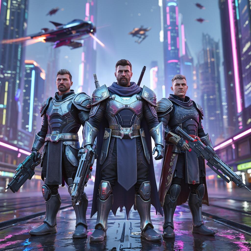 Образы русских богатырей в будущем могут претерпеть значительные изменения, сохраняя при этом ключевые черты героизма, силы духа и защиты справедливости. Вот некоторые возможные направления развития образов:

Внешность и экипировка

Костюм: Современные доспехи могут превратиться в высокотехнологичные экзоскелеты, обеспечивающие дополнительную силу и защиту. Шлемы станут частью интегрированной системы связи и наблюдения.
Оружие: Меч превращается в лазерный меч или энергетическое оружие. Щиты оснащаются защитными экранами и системами активной обороны.
Транспорт: Лошадь заменяется роботизированными животными-компаньонами или летающими транспортными средствами, управляемыми искусственным интеллектом.

Психология и характер

Ум: Богатыри становятся образованными людьми, владеющими знаниями в области науки и технологий, психологии и дипломатии.
Навыки: Они развивают способности к управлению сложными технологиями, решению стратегических задач и ведению переговоров.
Этические ценности: Сохранение традиционных ценностей, таких как честь, справедливость и защита слабых, становится основой их действий.

Роль в обществе

Защитники мира: Богатыри продолжают защищать страну и народ, используя современные технологии и знания.
Обучители: Они передают молодому поколению традиционные ценности и умения, помогая формировать новые поколения героев.
Исследователи: Богатыри участвуют в научных экспедициях и исследованиях, открывают новые горизонты и расширяют границы познания.

Таким образом, будущее позволяет сохранить и развить лучшие качества образа русского героя, адаптируя их к новым условиям жизни и технологического прогресса.
#Вверх #НашПутьНашиПобеды