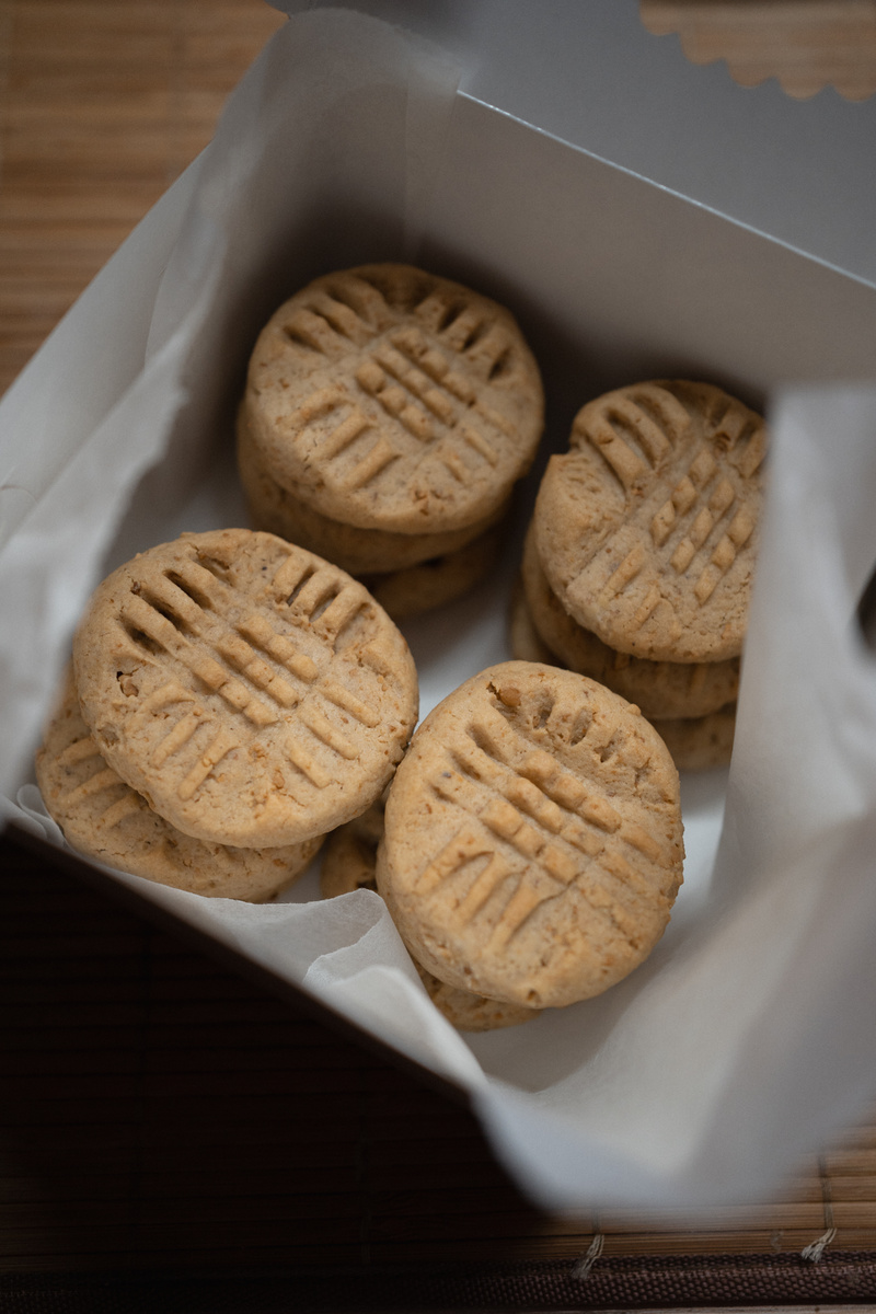 Готовое арахисовое печенье