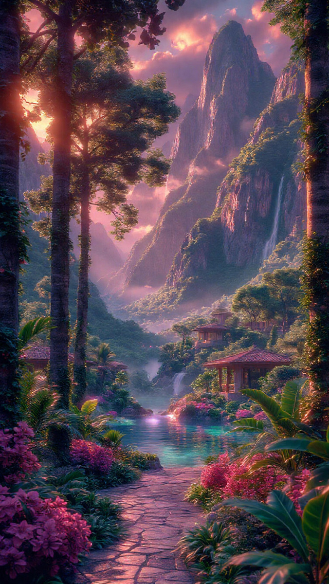 ИИ художник: Ворогушин Алексей Геннадьевич. Красивый пейзаж. Нейрохудожник. Современное искусство. Изображение создано при помощи нейронной сети Шедеврум. Ссылка на генерацию: