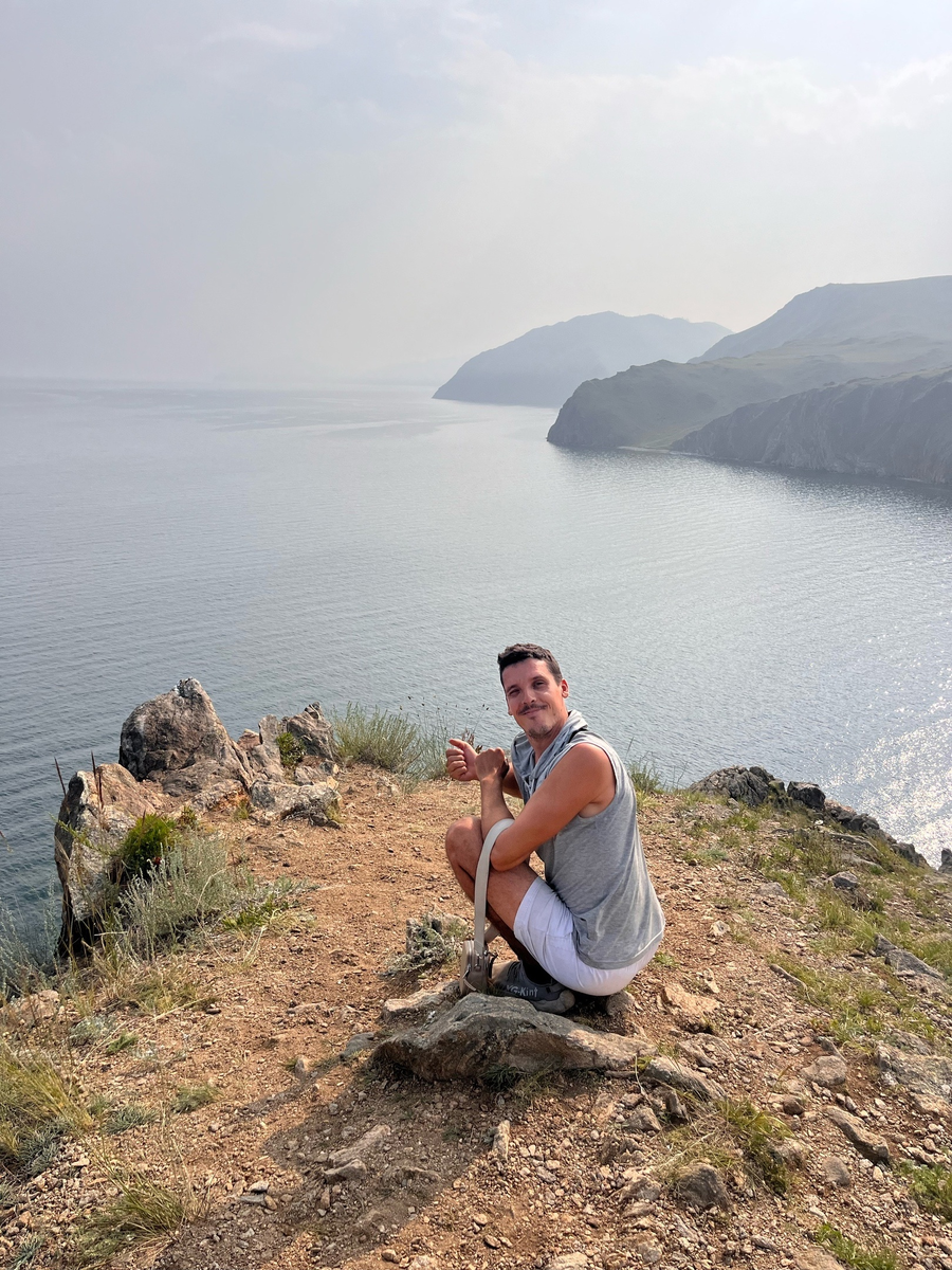 Одно из первых фото на Байкале