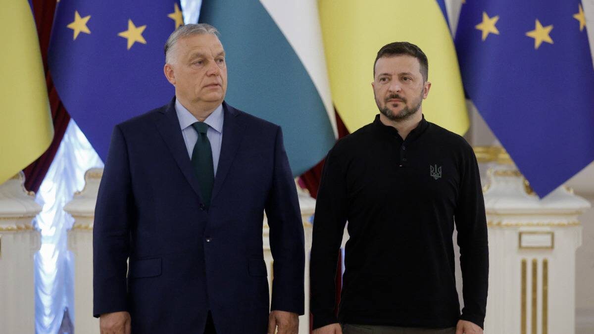    Премьер Венгрии Виктор Орбан никогда не питал особой симпатии к экс-комику Зеленскому и не видел в нем реального лидера страны / Фото: Sergey Dolzhenko / ЕРА / ТАСС