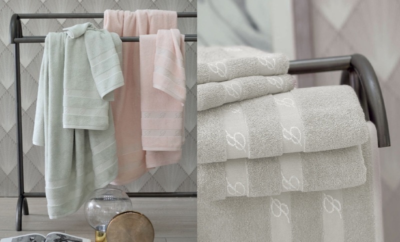 Итальянские мхровые полотенца Blumarine, дизайн Dolce Ozio. Posteleon.ru