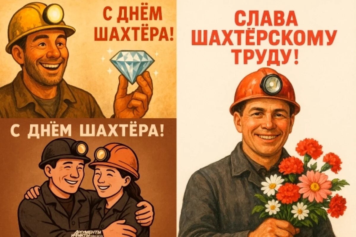    Открытки на День шахтёра 2025: