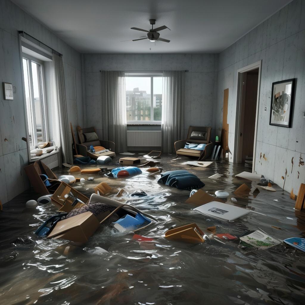 Конечно у нас не такой потоп был, но все же