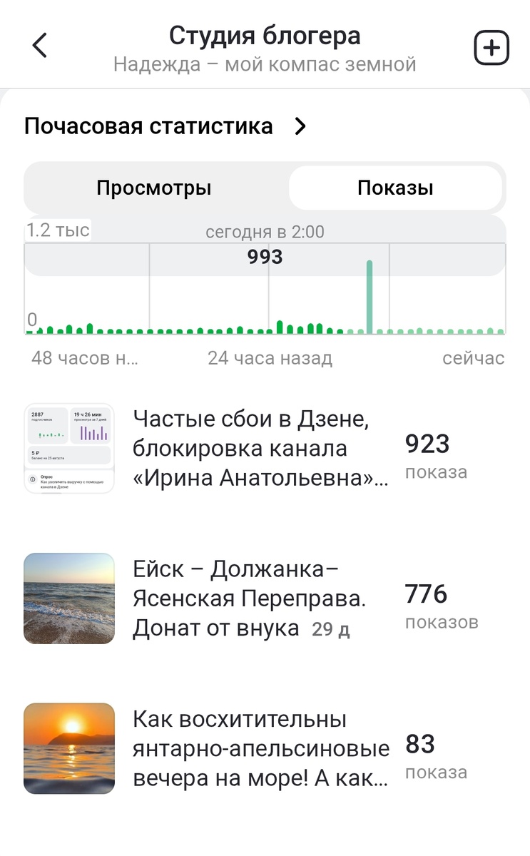 Скрин автора канала