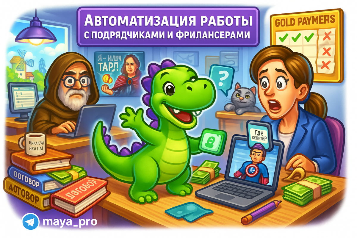    Автоматизация работы с подрядчиками: как избавиться от хаоса и освободить время для творчества с помощью Make.com Артур Хорошев