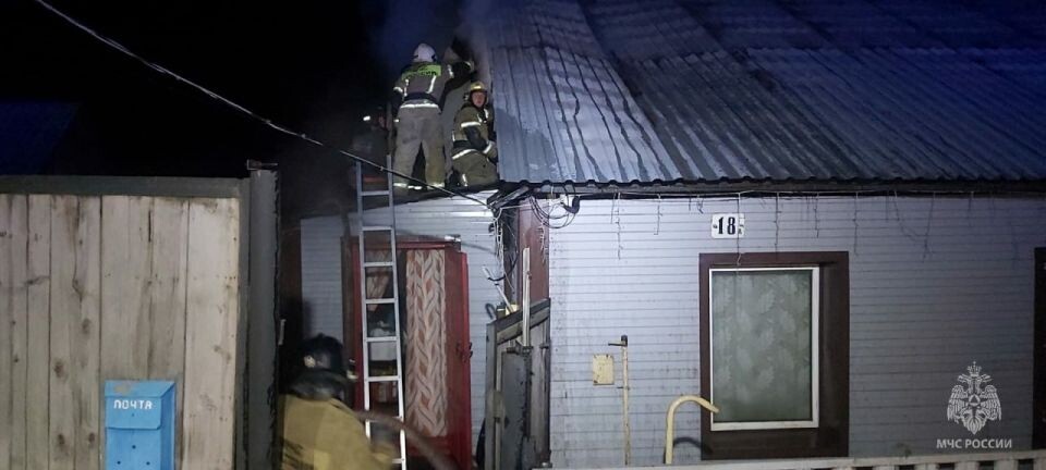    Пожар в Бийске. Источник: ГУ МЧС по Алтайскому краю