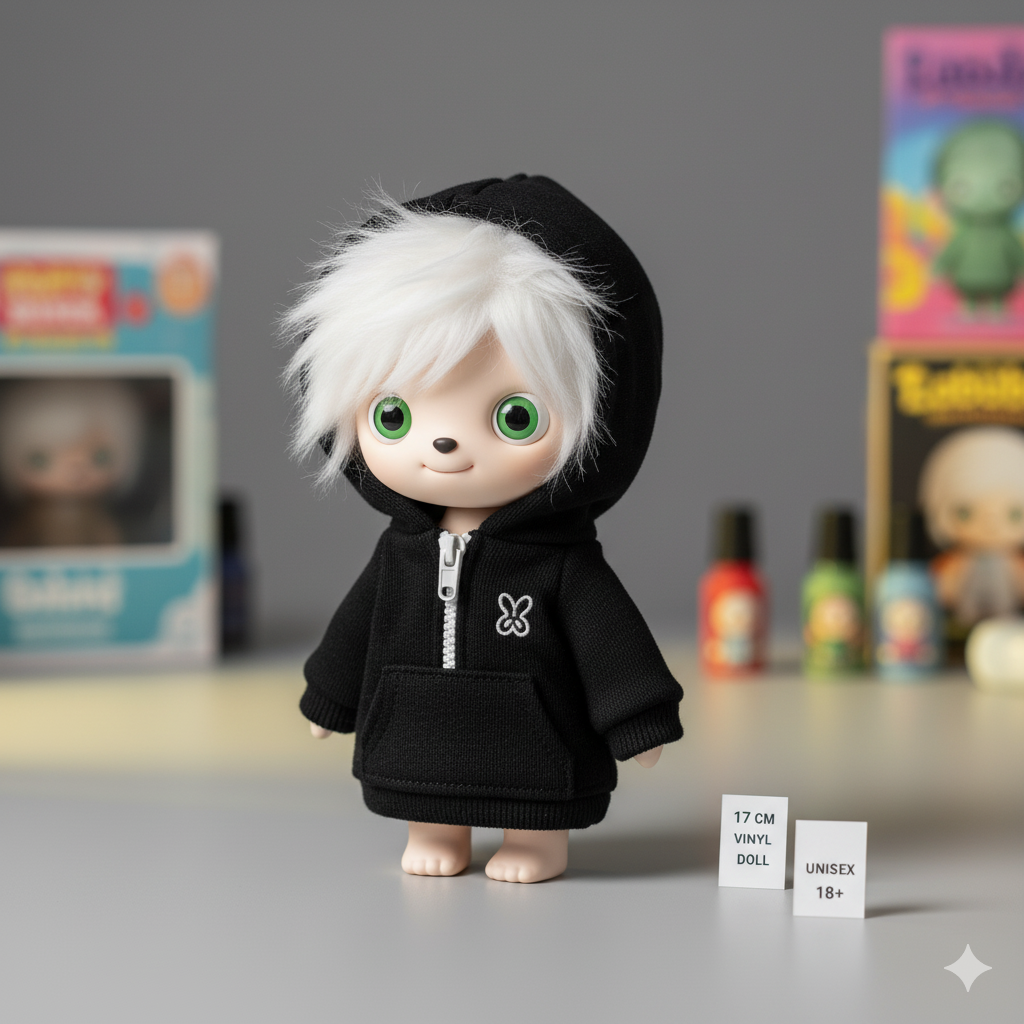 Кукла Лабубу 17 см в Худи