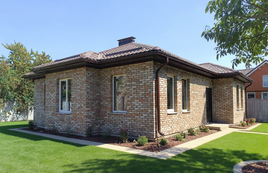 Построенный нами дом по проекту Д-244 от СК "Домовой"