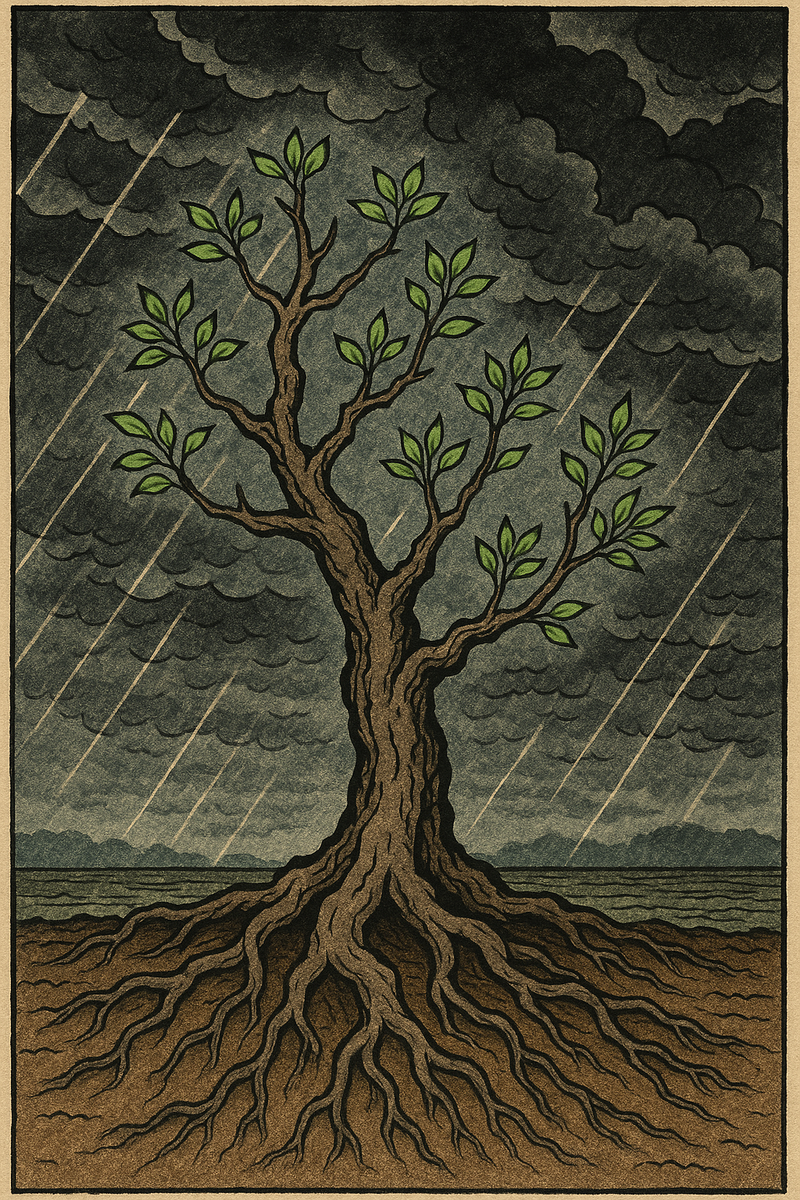 Древо жизни в бурю