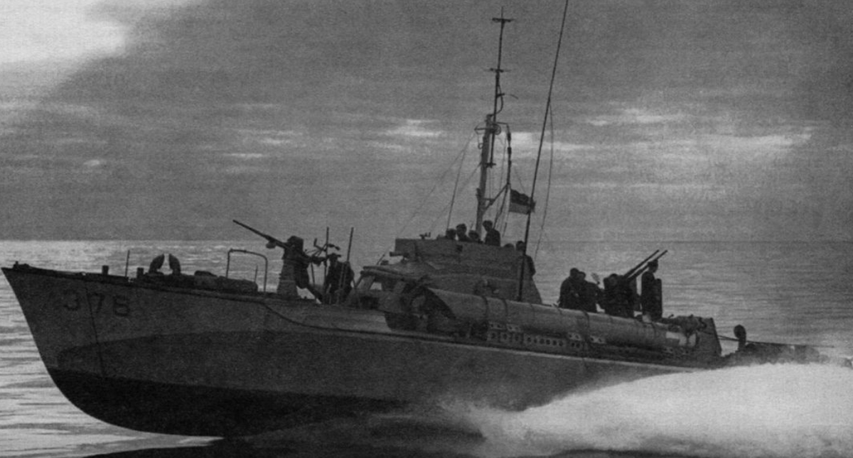 Британский торпедный катер МТВ-378, 1942 год