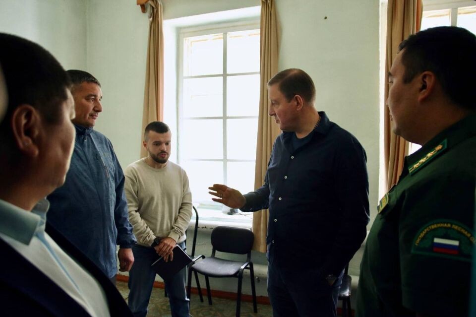    Андрей Турчак в Акташском участковом лесничестве. Источник: t.me/turchak_andrey