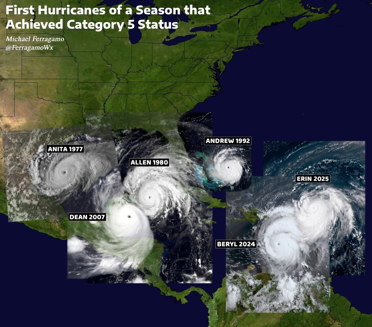    Модель Google DeepMind обучалась на 5000 тропических штормах