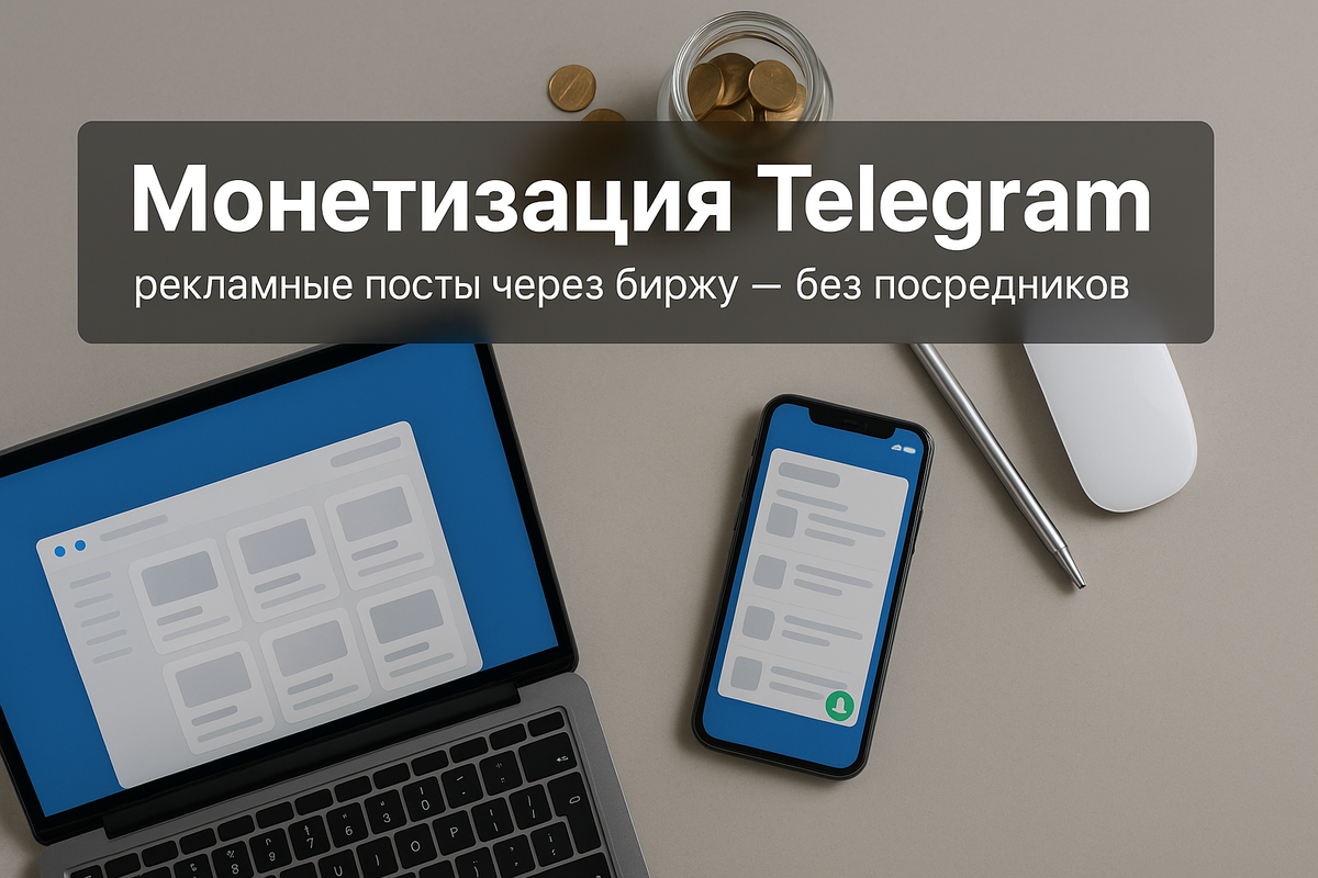 Биржа каналов для монетизации Telegram-канала и рекламы в Telegram