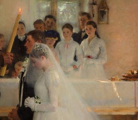 Фрагменты картины «Благословение новобрачных»