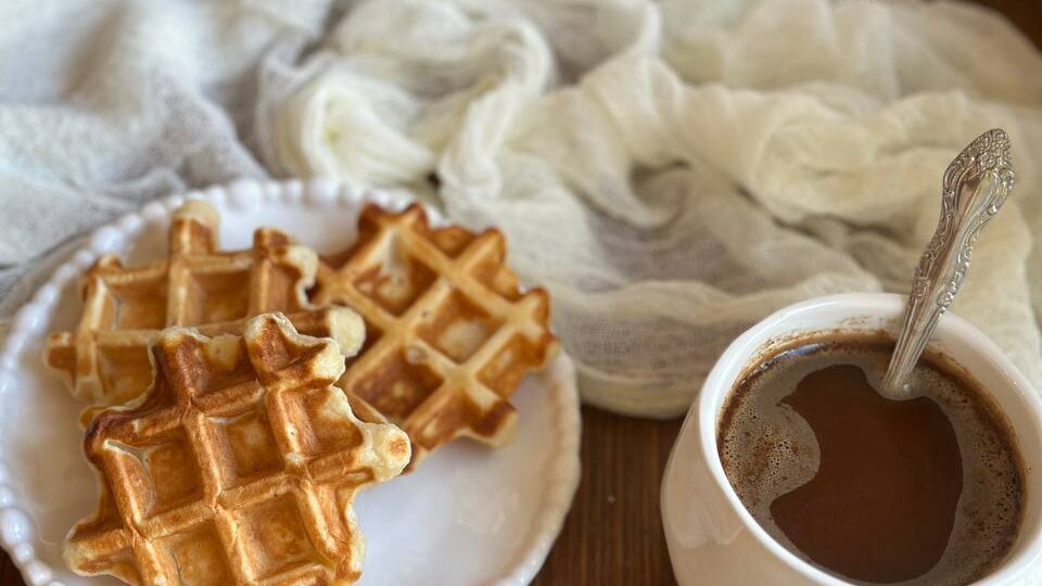 Вафли на кефире