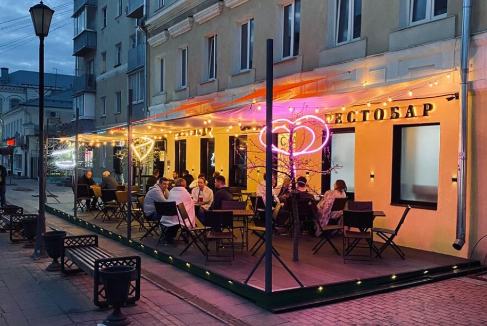 Временная терраса из ДПК, фото: WOODGRAND
