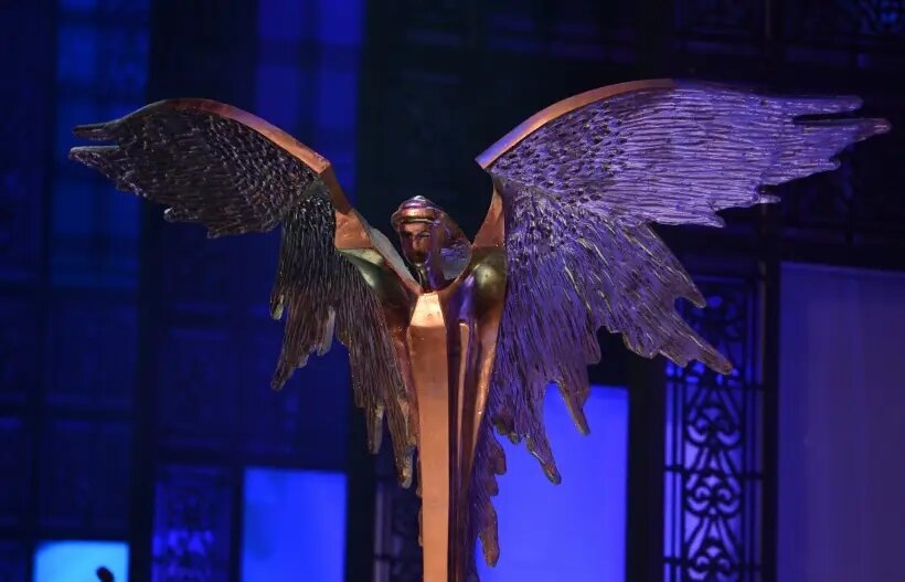 Статуэтка национальной кинематографической премии "Ника" © РИА Новости. Екатерина Чеснокова