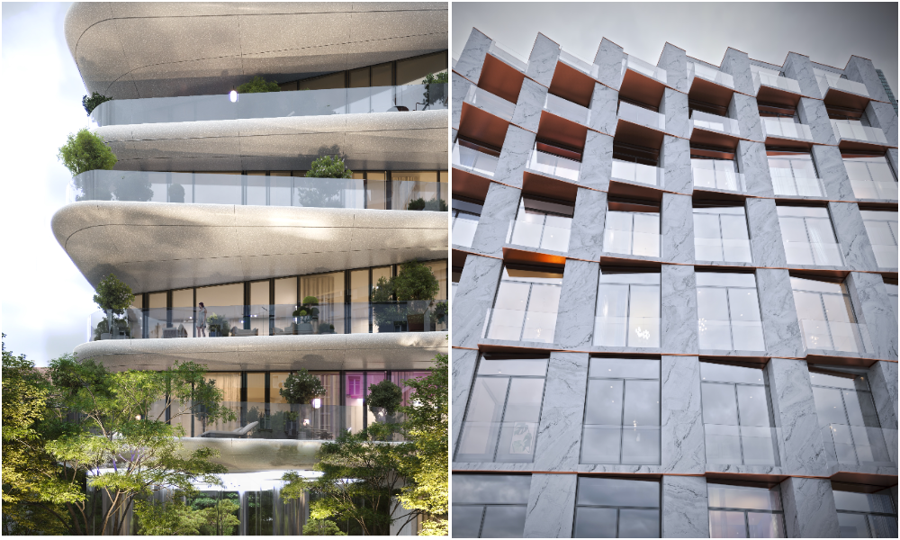 Новый дом Sminex на Патриарших прудах с разными фасадами