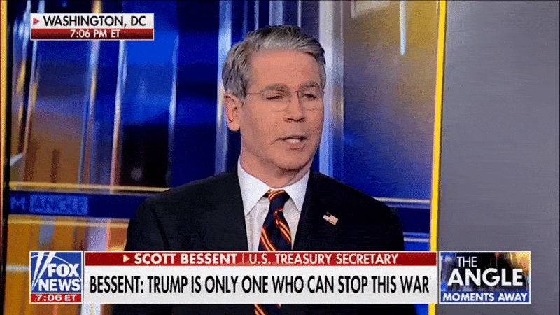 Министр финансов США Бессент — о том, что США вернут себе все деньги, потраченные на Украину, после окончания конфликта. Видео: ТГ-канал "Пул №3"
