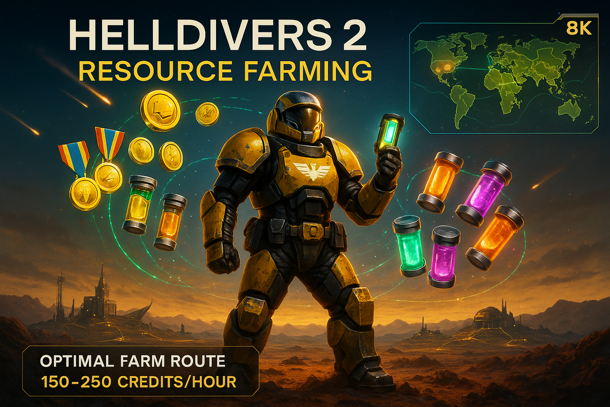 Helldivers 2 фарм кредитов, медалей и образцов в 2025