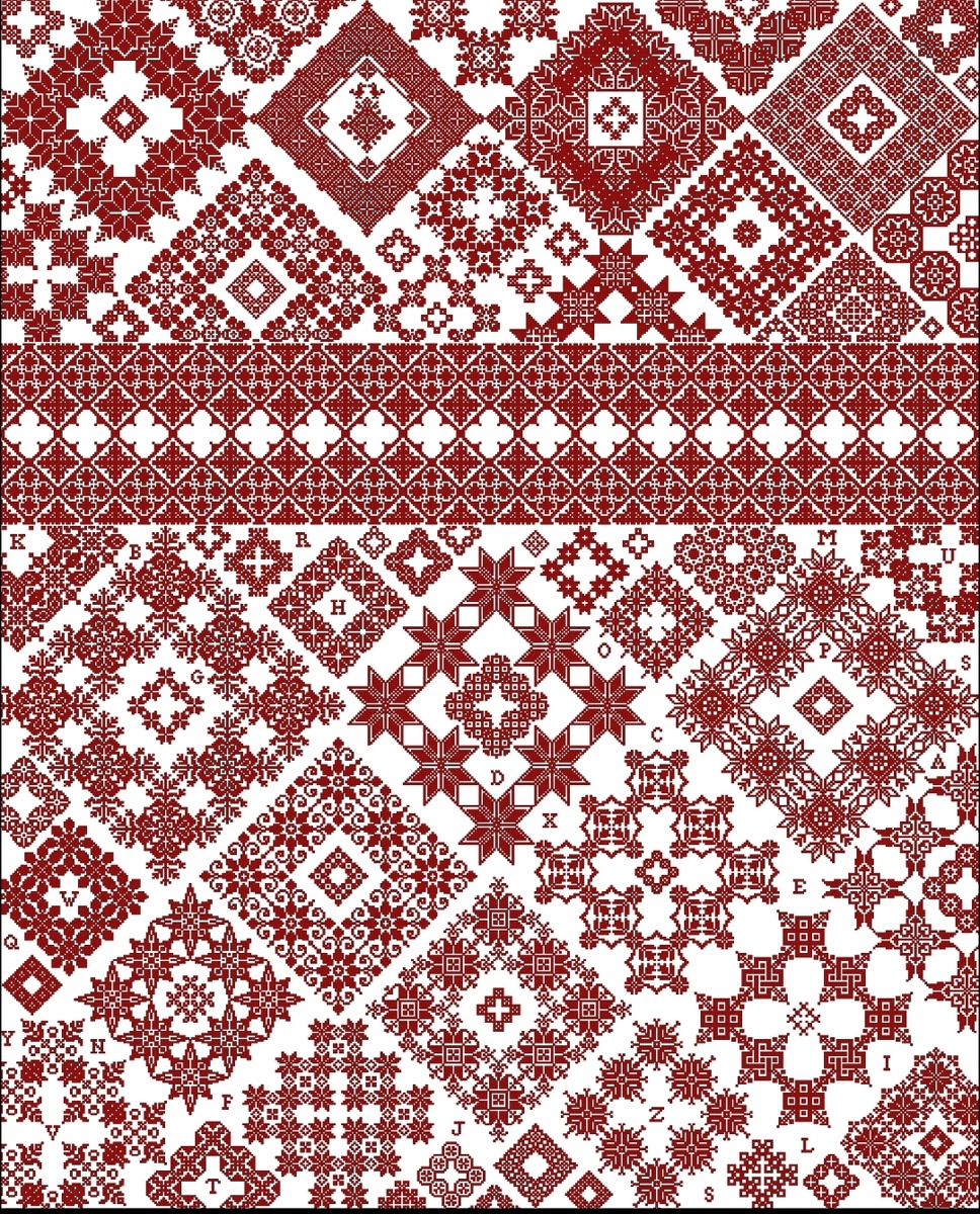 Когда я вышью все крестики, то получится так)