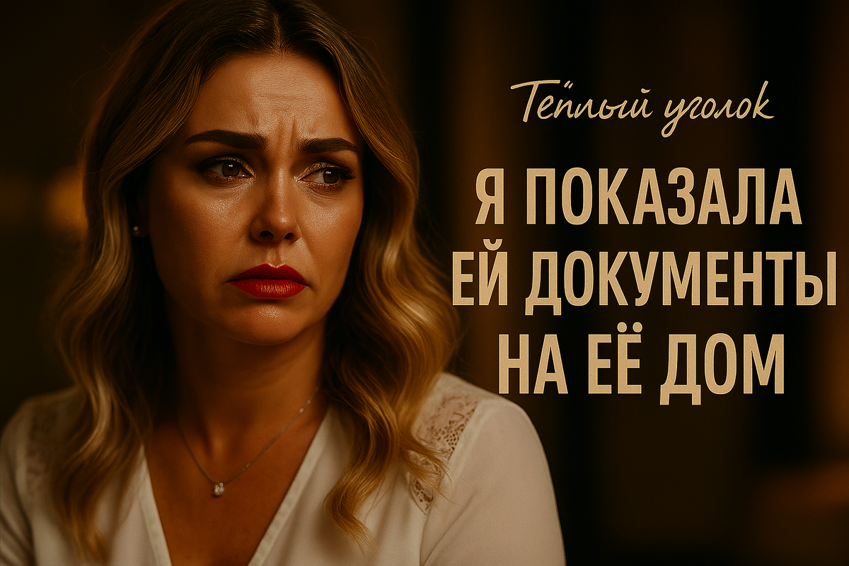 Свекровь требовала продать мою квартиру ради сына. Я показала ей документы на ЕЁ дом