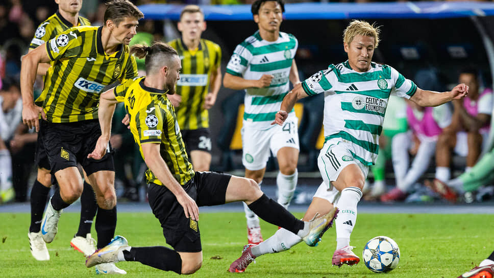 Скромный по стоимости «Кайрат» (в желто-черной форме) выбил из квалификации Лиги чемпионов могучий на его фоне «Селтик».📷Фото: Craig Williamson / SNS Group / Getty Images