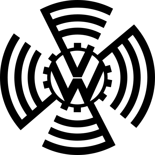 Первый логотип Volkswagen (1937—1939 гг.)