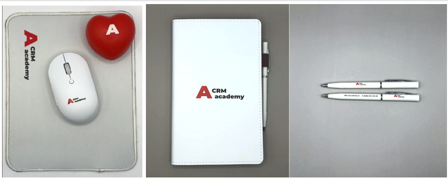 Welcome-pack CRM Academy в дополнение к стильным свитшотам