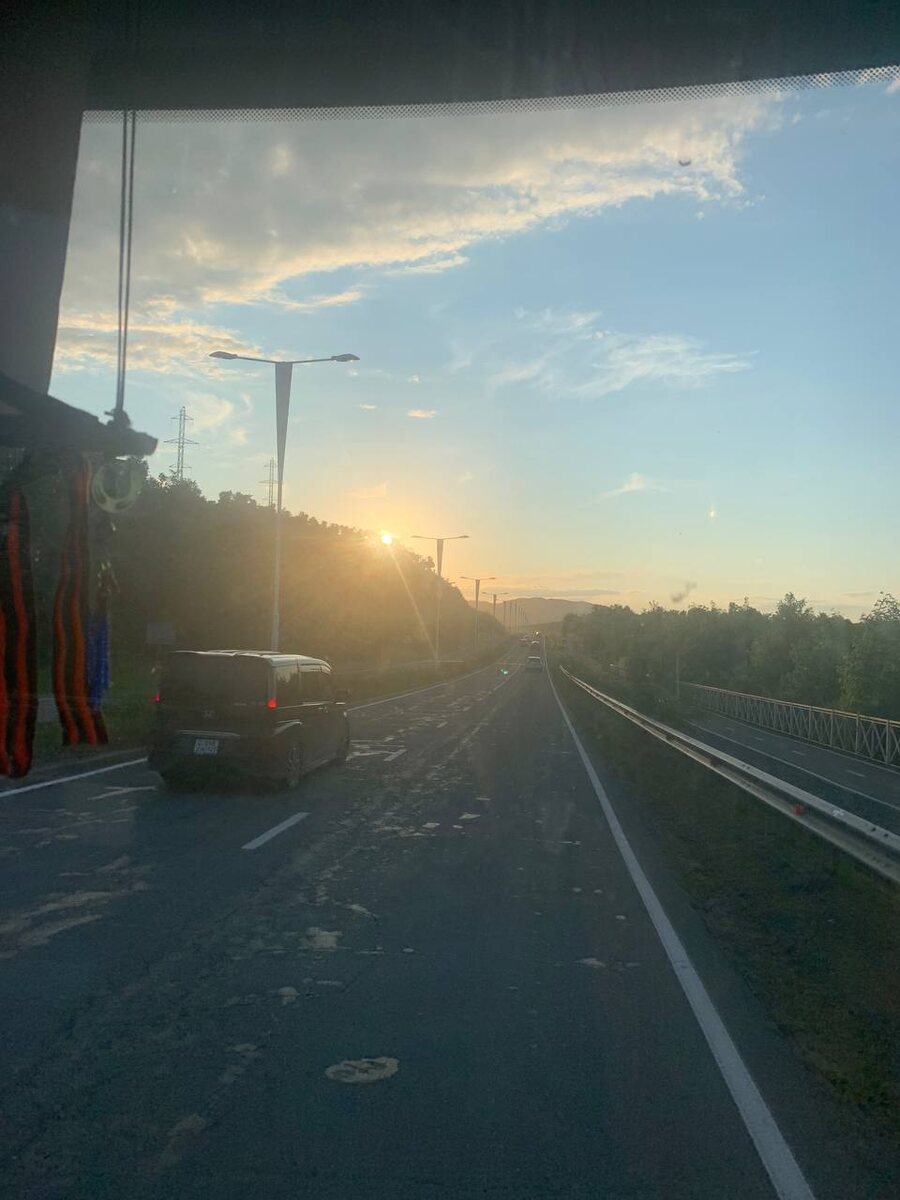 По дороге в ресторан