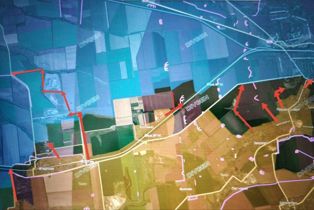    Карта СВО. ВС РФ уничтожили танк «Леопард» на Покровском направлении.