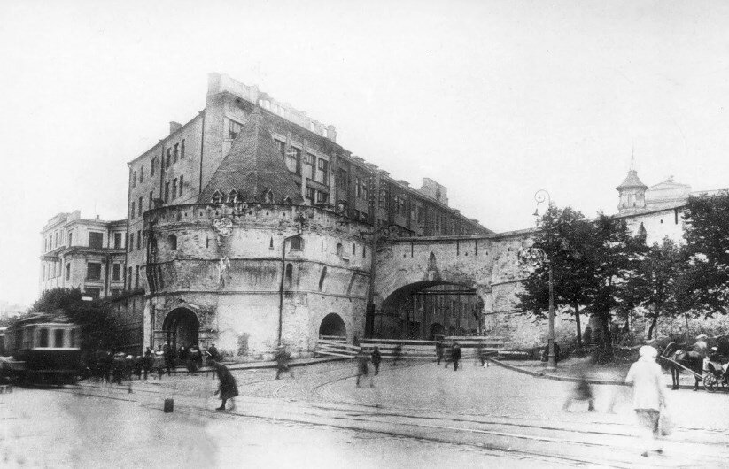 Варварская башня Москвы. Примерно 1930 год.