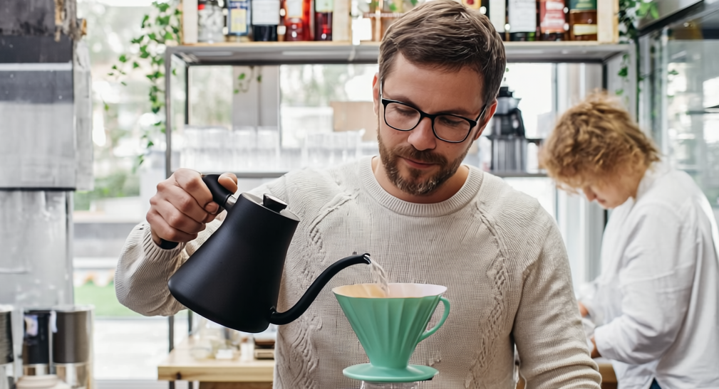 Набор для заваривания кофе BUYDEEM CD1024BG пуровер с воронкой и фильтром