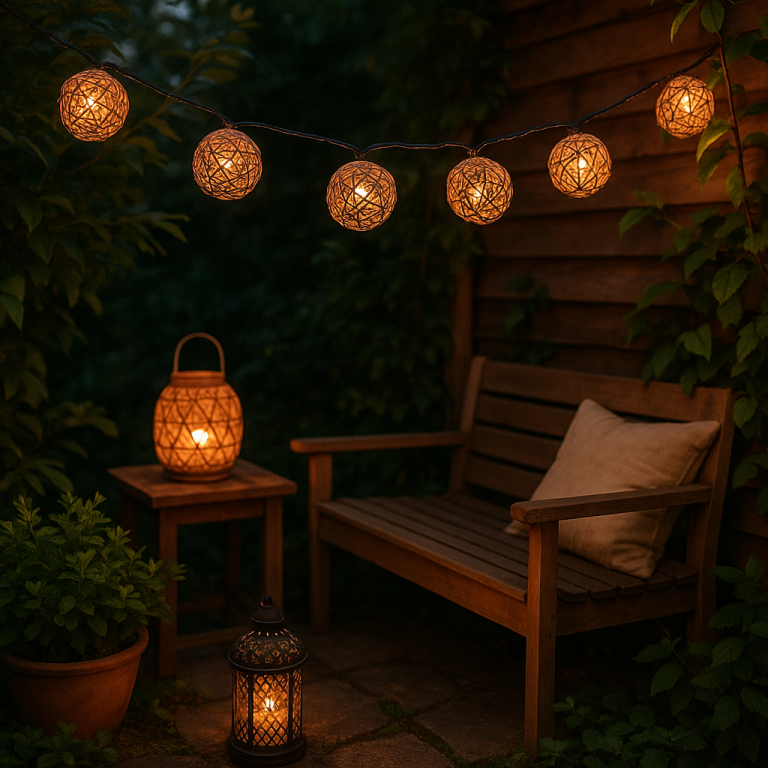    Создайте волшебство на праздниках: гирлянда-фон из ротанга своими руками - просто и атмосферно! Loza