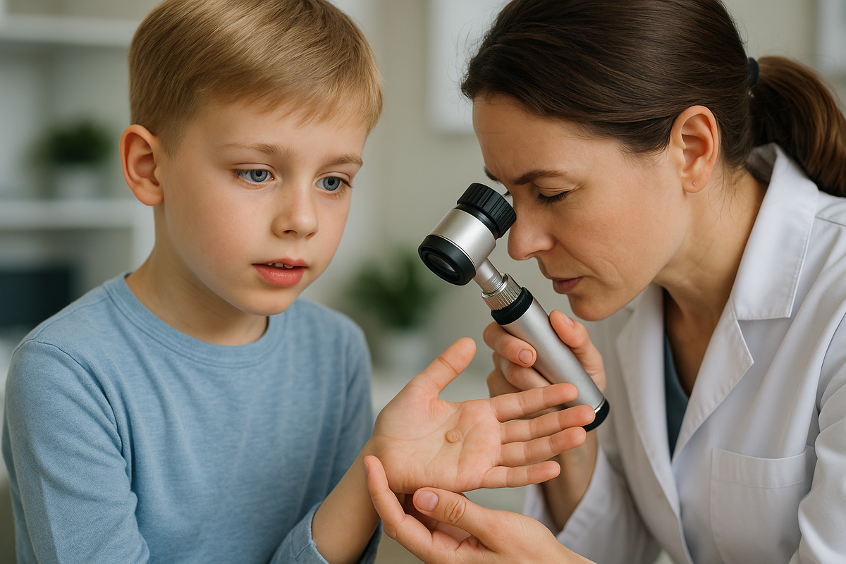 Бородавки у детей