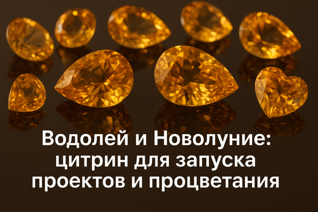    водолей_новолуние_цитрин_запуск_проектов_процветание Гороскоп Голосом