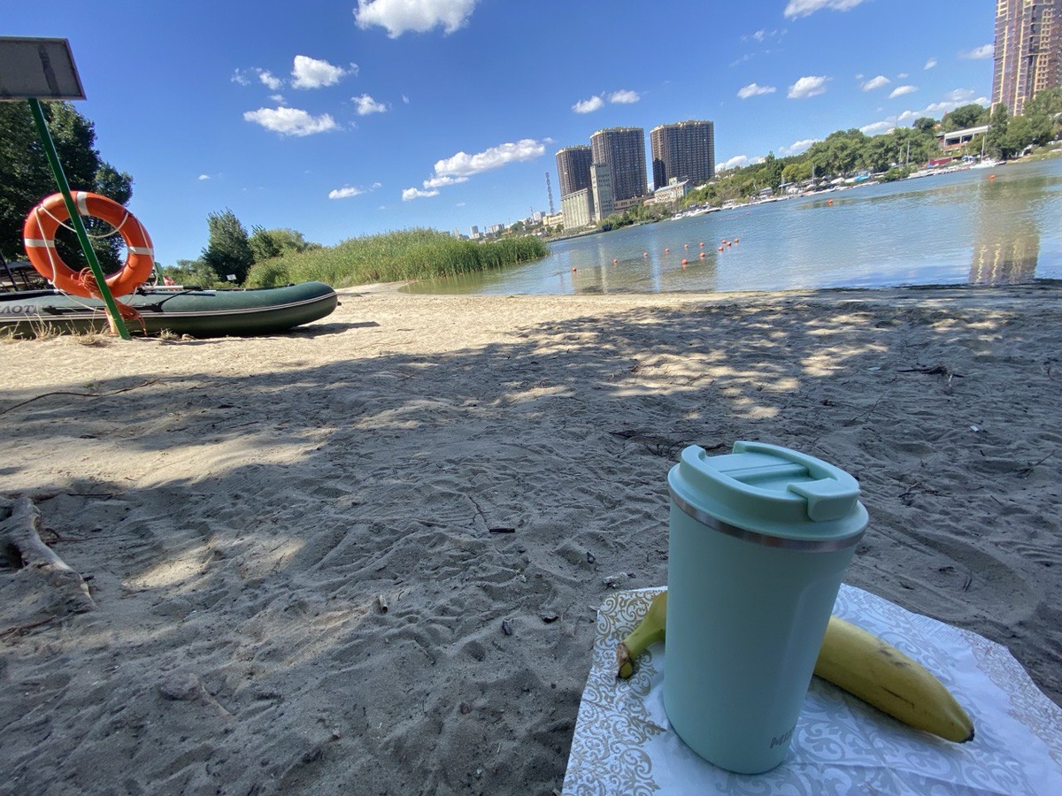 Пляж на Зелёном острове, Ростов-на-Дону. Фото автора