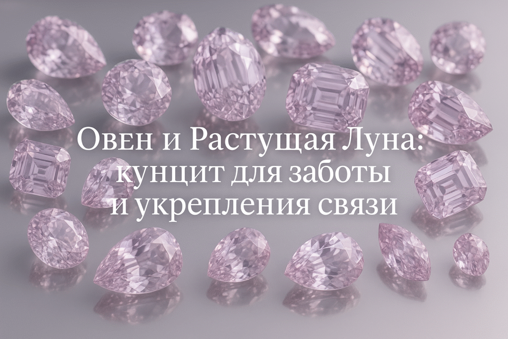    Овен_Растущая_Луна_кунцит_забота_связь Гороскоп Голосом