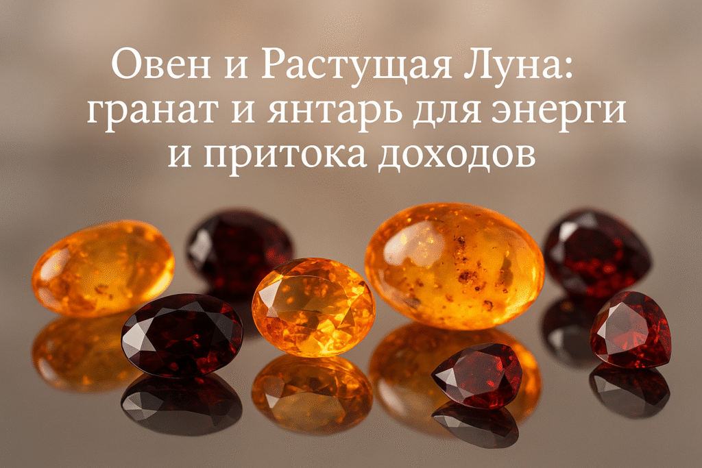    Овен_Растущая_Луна_гранат_янтарь_энергия_доходы Гороскоп Голосом