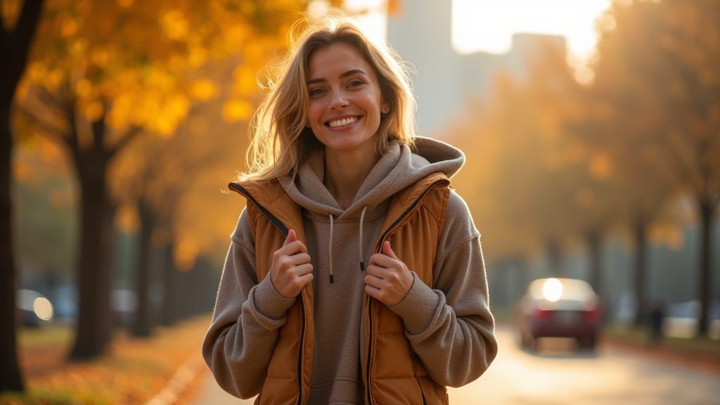    Создайте уютный спорт-шик образ, мастерски сочетая стеганый жилет и худи! Узнайте, как создавать многослойные образы с правилами многослойности и стильными приемами. Veveya