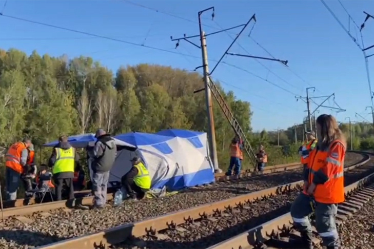    Кадр из видео Западно-Сибирской железной дороги