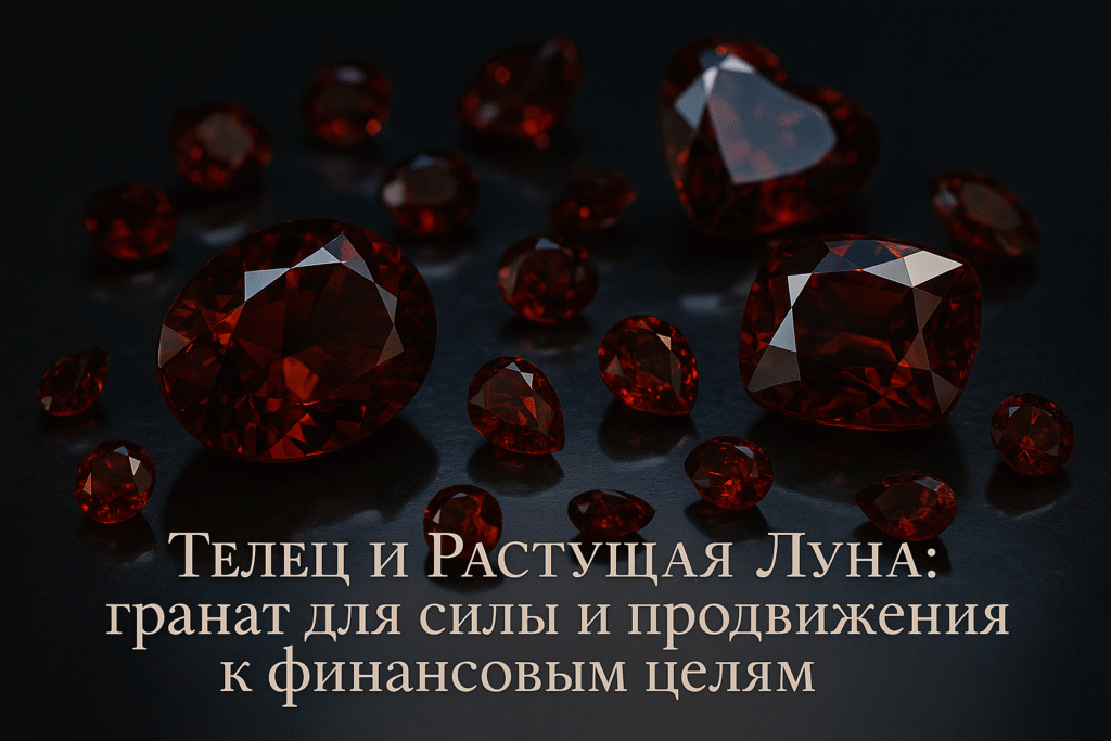    Телец_Растущая_Луна_гранат_сила_financial_goals Гороскоп Голосом